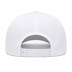 Casquette d'arbitre unisexe blanche en tissu mesh respirant, visière incurvée, légère, pour officiels sportifs, casquette de baseball, logo personnalisé, performance - Product Image 2
