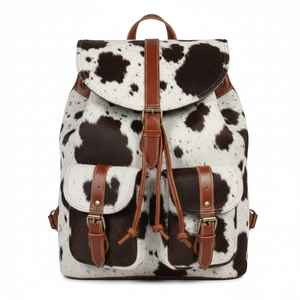 Mochila de Piel Genuina Premium para Viajes, Portátil, Escuela, Multifuncional, Gran Capacidad, Unisex, Cierre de Cremallera, Modelo HNBP-0016 - Product Image 1