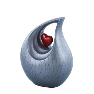 Classic Aluminum Tear Drop <b>Memorial</b> Cremation <b>Keepsake</b> Urn Ash Holder Crafted With Elegant Exterior And Fine Appearance - Product Image 1