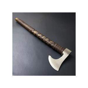 Hacha Vikinga de Acero al Carbono Forjada a Mano de Alta Calidad, Venta Directa de Fábrica, Ideal para Campismo y Supervivencia al Aire Libre - Product Image 1
