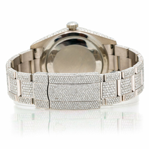 Reloj de Cuarzo de Acero Inoxidable de Lujo con Diamantes Moissanite VVS Estilo Hip Hop, Correa de 20mm y Esfera de Cristal - Product Image 4