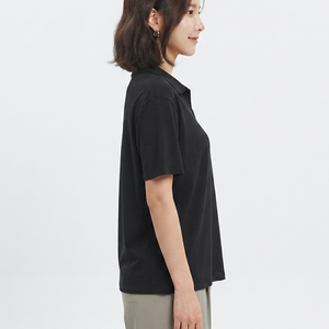 Camisetas Polo de Mujer de Alta Calidad en Oferta, con Decoración de Logotipo, Color Negro, Transpirables y Cómodas, Cuello Polo, Camisetas de Golf de Verano - Product Image 3