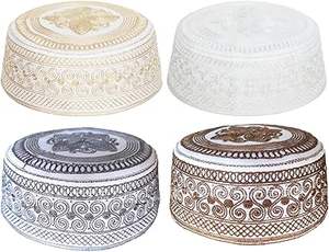 Nouveau design, qualité supérieure, chapeau islamique Topi, chapeau de prière musulman, chapeau de mosquée, Kufi, couvre-chef, meilleure qualité, nouveaux bonnets musulmans en gros - Product Image 5