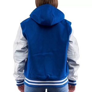 Chaqueta Varsity para Mujer, Color Negro Sólido con Ribete Naranja en Contraste, Manga Larga, Cierre de Botones, Cuello Camisero, Poliéster, Ropa de Otoño - Product Image 5