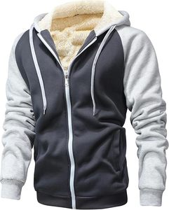 Pull à capuche unisexe en polaire élégant pour homme, respirant, coupe-vent, 100 % coton, uni, teint numérique, écologique - Product Image 5