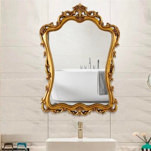 Espejo Decorativo Ovalado de Madera de Teca Hecho a Mano por Aqdus Saleem |   Diseño Barroco de Jaipur, Ecológico, Duradero y Ligero - Product Image 6