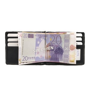 Genuine Leather Handmade <b>RFID</b> Blocking Simple Minimalistic Money Clip Cash Elastic <b>Wallet</b> Card Holders <b>Men</b> India Exporter Custom - Product Image 2