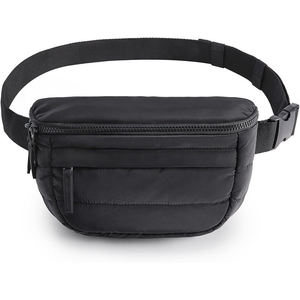 Unisex Waterproof Polyester Fanny Pack Two-Way Zipper Closure Adjustable Strap Puffy <b>Pillow</b>-<b>Shaped</b> Belt Waist Bag Outdoor Travel - Product Image 6