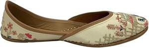 Nouvelle Arrivée Traditionnelle 2026 : Chaussures Khussa Pakistanaises Artisanales Façon Jutti Style Punjabi, Idéales pour Mariages et Fêtes, Respirantes - Product Image 4
