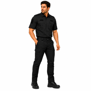 Uniforme Táctico de Verano para Guardias de Seguridad, Camisa de Trabajo de Manga Corta y Pantalones Cargo, Color Sólido, Personalizable, Venta al Por Mayor - Product Image 3