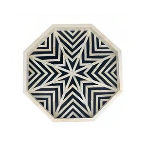 Plateau Feng Shui de Luxe Fait Main Écologique avec Incrustations en Os – Design Décoratif Élégant, Qualité Supérieure pour la Maison et la Cuisine (Idéal pour Servir) - Product Image 5