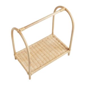 Wholesale Natural Rattan Little Doll Hangers Arch Design Factory Price Handmade <b>Miniature</b> Clothing Stand Sustainable Kids Toy - Product Image 1