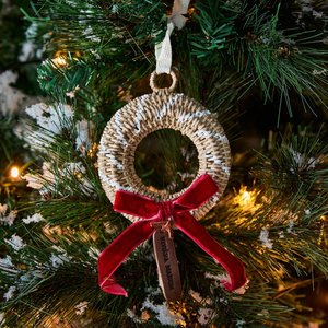 Adornos Navideños de Ratán Tejido Natural, Decoraciones para Árboles de Navidad, para Interiores del Hogar y Exhibiciones en Tiendas de Regalos - Product Image 6