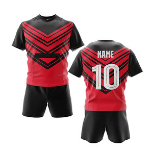 Servicio OEM, Mejor Fabricante, Uniforme de Rugby Unisex Personalizado con Nombre de Equipo, Poliéster/Algodón, Secado Rápido, Cintura Elástica, Diseño Floral - Product Image 2