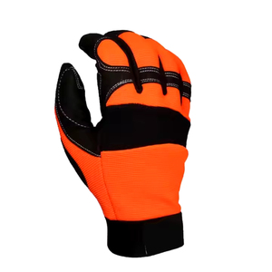 Hot Selling Mechanic Safety Gloves <b>Synthetic</b> <b>Leather</b> Breathable Spandex Laminated Industrial Safety Hand Protection Work Gloves - Product Image 2