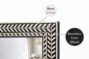 Handmade <b>Rectangle</b> <b>Mirror</b> With Green White Bone Inlay Frame Traditional Decorative <b>Wall</b> <b>Mirror</b> Unique Decoration by GIFTY CRAFT - Product Image 6