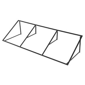 Auvent fixe en métal de 104 x 36 pouces avec structure triangulaire stable en acier, auvent pour fenêtre et porte, protection contre la pluie et la neige en extérieur - Product Image 5