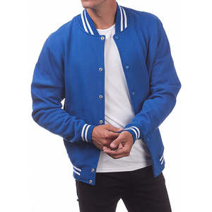 Chaqueta Varsity de Lana de Lujo para Hombre, con Parche de Béisbol Bordado, Diseño Personalizable con Letras, Chaqueta Larga de Cuero y Piel Sintética - Product Image 1