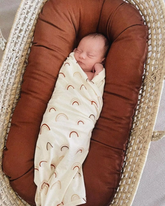 Cotton <b>Swaddle</b> <b>Blanket</b> With Rainbow Pattern Wearable Soft Baby Wrap For <b>Newborns</b> <b>Swaddle</b> <b>Blanket</b> - Product Image 1