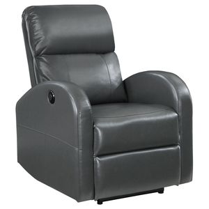 เก้าอี้ปรับเอนเมกเลีย พาวเวอร์สีเทา เบาะนั่งหุ้มผ้าที่นั่งสบาย - Product Image 2