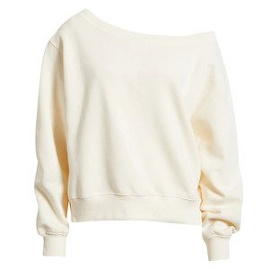 Women's Hooded Crop Sweatshirt Full Sleeve Solid Color Knitted Cotton Autumn Wear Cotton Sweatshirt Autumn Wear - Product Image 1