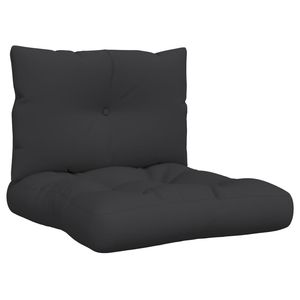 2pcs <b>Black</b> Fabric Outdoor Pallet Cushions Versatile Outdoor <b>Pillows</b> & Cushions - Product Image 2