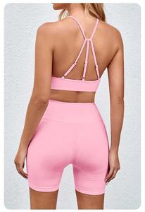 Vêtements de fitness et d'entraînement, ensemble de yoga pour femmes, longueur standard, tendance, dernière arrivée, léger. - Product Image 4