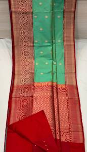 Sari en soie brodée exclusif, vente en gros, tissage métallique Zari, vêtements ethniques indiens, tenue de mariée de luxe, vêtements de fête, directement du fabricant - Product Image 2