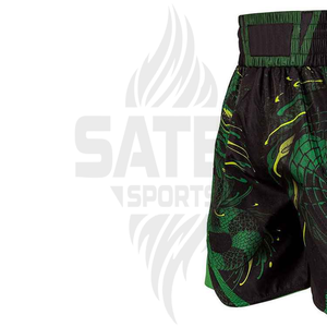 Pantalones Cortos de Boxeo Elásticos con Estampado Personalizado - Secado Rápido, Ligeros, de Satén para MMA y Muay Thai - Product Image 6