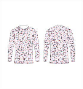 เสื้อยืดแขนยาวลายพรางสีน้ำเงินรอยัลสำหรับผู้ชาย ลายอาร์ไกล์ คอกลม เสื้อยืดลำลอง สตรีทแวร์ เสื้อออกกำลังกาย เสื้อสำหรับเล่นกีฬา - Product Image 5