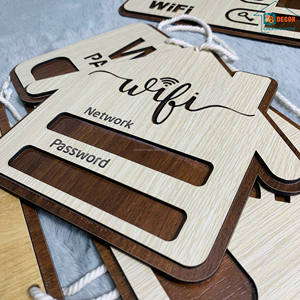 Custom Wooden Hanging Sign Personalized <b>Engraved</b> <b>Plaque</b> Rustic Wall Decor for Home Bar Cafe Shop - Product Image 2