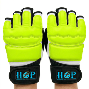Guantes Ligeros de Taekwondo, Equipo de Protección para Manos con Tela Transpirable y Acolchado Absorbente de Impactos para Entrenamiento de Artes Marciales - Product Image 2