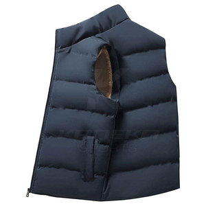 Men's Casual Winter Breathable Bomber <b>Vest</b> with Secure Zipper Closure and Modern Design-Outdoor <b>Utility</b> - Product Image 4