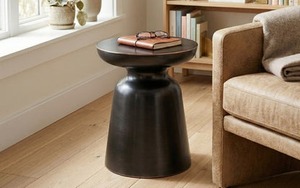 Natural Form Modern Coffee <b>Table</b> With Round Top Contemporary Living Room Furniture Decorative Metal <b>End</b> <b>Table</b> - Product Image 2
