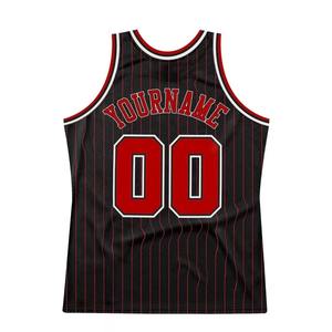 Nouveau maillot de basket-ball personnalisé avec logo imprimé par sublimation pour hommes - Respirant, coupe ajustée, col en V, 100% polyester - Product Image 3