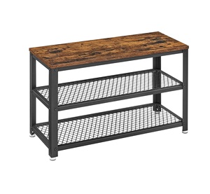 Modern <b>Shoe</b> Rack <b>Bench</b> With <b>Storage</b> Shelf Multi Tier Organizer Space Saving Design Strong Frame Stylish Seating <b>Storage</b> Solution - Product Image 2
