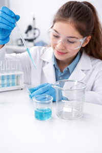 Bécher gradué en verre borosilicate transparent de laboratoire 25 ml et 50 ml, verrerie de laboratoire résistante à la chaleur, marque MAYALAB - Product Image 2