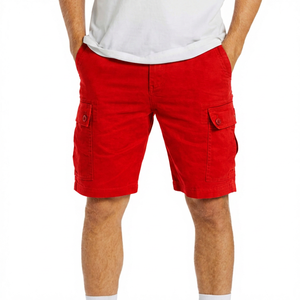 Nouvelle Arrivée Short Cargo Homme Personnalisable en Denim Taille Mi-Haute Coupe Droite Teint en Pièce pour l'Été Décontracté Sports de Plein Air Tricoté - Product Image 2