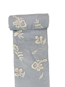 Tela de algodón de primera calidad con apliques florales en 3D, estampada, tejida, transpirable, ligera y bordada para vestidos de niñas/mujeres. - Product Image 4