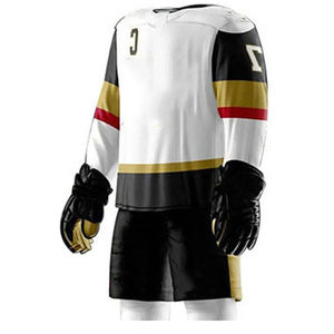 Conjuntos de Uniformes de Hockey sobre Hielo Unisex de Alta Calidad, Cómodos y Transpirables, 100% Poliéster, Impresión por Transferencia de Calor, Logotipo Personalizado - Product Image 3
