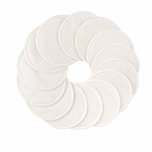 Coussinets d'allaitement réutilisables en bambou biologique |   Coussinets d'allaitement lavables, doux, absorbants, protection contre les fuites pour les mères allaitantes - Product Image 1