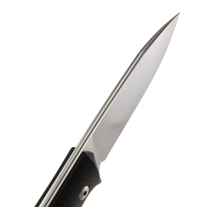 Cuchillos de Caza de Hoja Fija con Mango de Madera Negra y Hoja Plateada, con Funda de Cuero Marrón para Acampar, Hacer Senderismo y Viajar al Aire Libre - Product Image 4