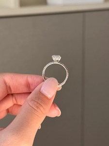 Anillo Solitario de Diamante Ovalado de 2.01CT Cultivado en Laboratorio con Oro Amarillo de 14K, Certificado IGI, Anillo de Compromiso y Boda de Lujo para Enamorados - Product Image 4
