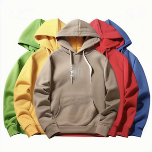 Wholesale Men Pullover Custom Hoodies Blank Heavyweight Fleece Private Label Unisex Sweatshirt OEMODM Apparel Factory - Product Image 5