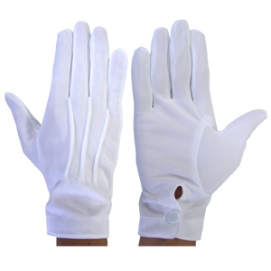Jewelry Etiquette Work White Cotton Dot <b>Gloves</b> Dust Proof and Waterproof Anti-cutting Thick Two - Product Image 6