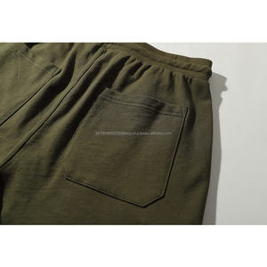 Pantalones cortos casuales americanos de marca de moda, pantalones de algodón para hombre, pantalones de chándal sueltos de pelo liso - Product Image 2