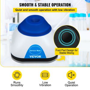 Agitatore Vortex da Laboratorio Mini 3000 RPM con Funzione Touch, Capacità 50ML, Diametro Orbitale 6mm - Essenziale per Laboratori Scientifici - Product Image 6