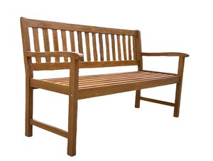 Banco largo de madera de acacia hecho a mano | Asientos Premium al aire libre para patios, parques y villas | Hecho en Vietnam - Product Image 2