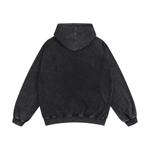 Wholesale Custom Blank 350gsm Vintage Washed French Terry <b>Zip</b>-<b>Up</b> Sweatshirt Hoodies 500gsm Heavyweight <b>Zip</b> <b>up</b> <b>Jacket</b> - Product Image 3