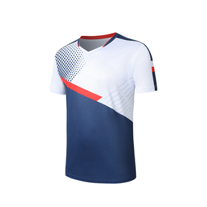 Maillot de pickleball imprimé à manches courtes pour homme, conçu sur mesure, respirant, séchage rapide, écologique, 100 % polyester - Product Image 4